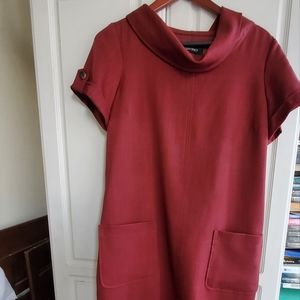 Burgundy Sheath with Flattering Neckline